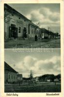 Felsőbalog, Vámosbalog, Vysny Blh; Utcarészlet, vendéglő, kiadja Özv. György Jánosné / street, restaurant (EB)