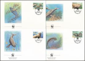 1988 WWF: Dugong sor Mi 782-785 4 db FDC-n
