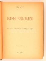 Dante: Isteni színjáték. Babits Mihály fordítása. Budapest, 1945, Révai. Kiadói picit foltos félvász...