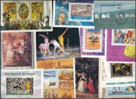 Chad, Madagascar, Niger 19 stamps, Csád, Madagaszkár, Niger 19 db motívum blokk