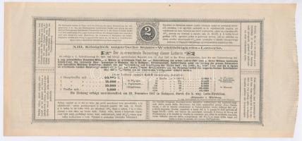 Budapest 1887. "A közhasznú czélokra szánt XIII. államsorsjáték - ő császári és apostoli király...