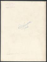 cca 1930-1940 Liebmann Béla(1899-1996): Próba a szegedi szabadtéri színpadon, pecséttel jelzett, alá...