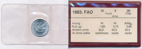 1983. "FAO" sor 20f, 5Ft, 10Ft eredeti plasztikcsomagolásban, tanúsítvánnyal, sérült tok T...