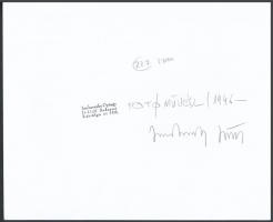 1983 Jankovszky György(1946-): Víkend ház XII, feliratozva, aláírt, pecséttel jelzett, kartonra kasí...