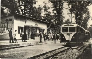 Budapest II. Úttörővasút, Előre állomás (Virágvölgy). Kiadja a Képzőművészeti Alap