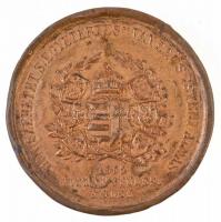 1865. "Országgyűlési Emlék" Sn emlékérem, "M" gyártói jelzéssel, sárgaréz fedőla...