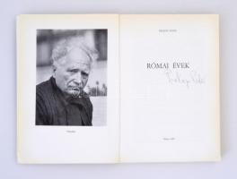 Prokop Péter: Római évek. Róma, 1985, Ugo Detti. A szerző által dedikált példány! Papírkötésben, jó ...