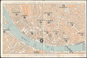 cca 1930-1940 Magyar Leszámítóló- és Pénzváltó-Bank fióktérkép