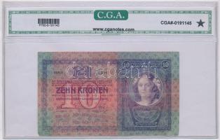 1904. 10K "Citta Di Fiume" felülbélyegzéssel, műanyag tokban, CGA tanúsítvánnyal T:III-
H...