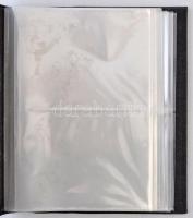 Leuchtturm képeslap album 50 db kettes osztású 2 oldalas lappal, 100/200 férőhely, zöld borítóval / ...