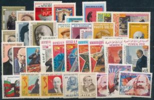 1963-1986 Lenin motívum 36 db bélyeg, közte teljes sorok, 1963-1986 Lenin 36 stamps