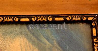 Vaszary jelzéssel: Női portré. Tempera, karton, üvegezett keretben, 20×23 cm