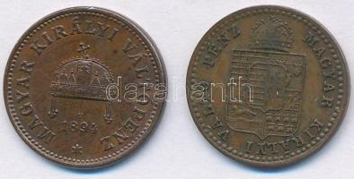 1882KB 5/10kr Cu + 1894KB 1kr Cu  T:2
Adamo M3.1, M4.1