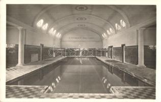 Tatabánya, Munkásgőzfürdő nagymedencéje, belső, Magyar Általános Kőszénbánya Rt. tati bányászata