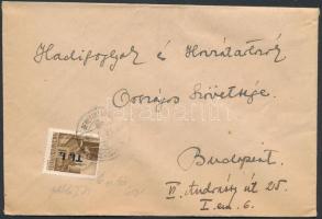 1946 (6. díjszabás) Távolsági levél Betűs Tl.I./10f bérmentesítéssel