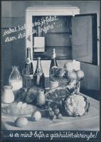 1938 Bp., Budapest Székesfőváros Gázművei reklámprospektus, borítékkal