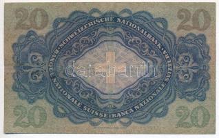 Svájc 1939. 20Fr T:III- ly.
Switzerland 1939. 20 Franken C:VG hole
Krause 39.j