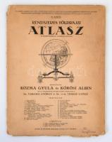 Vegyes térkép tétel, 3 db: 
1. Rendszeres földrajzi atlasz a középiskolák használatára. Szerk: Kozm...