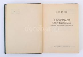 Sós Endre: A demokrácia öngyilkossága. A Weimari Németország végzetes útja. Magyar Téka könyvkiadó, ...