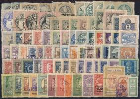 1868-tól 133db klf magyar okmánybélyeg 2 nagyalakú stecklapon