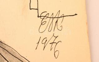 Schwartz Edit: 5 db jelmezterv Sütő András: Csillag a máglyán c. színdarabjához. 1976. vegyes techni...