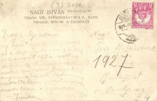 1927 Siófok, Balaton part, fürdőzők, Nagy István fotó szalon, photo