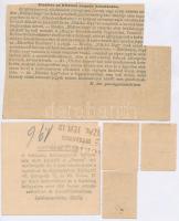 1923. "Magyar Közszolgálati Alkalmazottak Ellátási Jegye" szelvényekkel, szakadás + 1937. ...