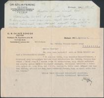 1932-1947 Különböző ügyvédi iratok, levelek(Dr. Hébel Lajos ügyvéd, Vitéz Szűcs Dezső, stb.), összes...