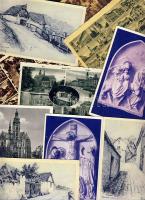 kb. 400 db 1940 körüli magyar városképes lap, általában T1 minőség