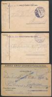 cca 1914-1918 I. világháborús levelezőlapok, 6 db, személyes hangvételű üzenetekkel, 9x14 cm