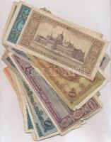30db-os vegyes magyar pengő és adópengő bankjegy tétel T:III,III-