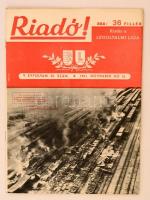 1941 A Riadó! című újság, a Légoltalmi Liga lapja V. évfolyamának 22. száma