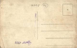 1929 Budapest IV. Újpest, Lóversenytér, "Büszke" Esch M. Sz. Leger nyerő ló, Faragó fényké...