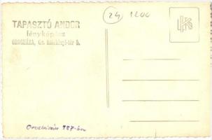 1937 Orosháza, óvodai gyermek előadás, csoportkép, Tapasztó Andor fényképész photo