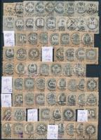 Okmánybélyeg gyűjtemény vízjel variációkkal A4-es berakólapon (10.750)