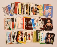 cca 1960-2000 Vegyes kártyanaptár gyűjtemény, kb. 150 db.