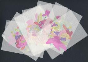 Művészi kínai papír-vágások 22 csomag, összesen kb. 100 db / paper-cuts of Yiangchow, China, 22 sets...