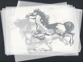 Művészi kínai papír-vágások 22 csomag, összesen kb. 100 db / paper-cuts of Yiangchow, China, 22 sets...