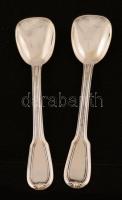 Ezüst(Ag) fűszerkanalak párban(2 db), jelzett, h: 7 cm, nettó: 11,3 g