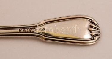 Ezüst(Ag) fűszerkanalak párban(2 db), jelzett, h: 7 cm, nettó: 11,3 g