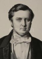1855 Alexandre Colonna-Walewski (1810-1868) lengyel-francia diplomata.nagyméretű kőnyomatos portréja...