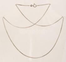 Ezüst(Ag) venezianer nyaklánc, jelzett, h: 60 cm, nettó: 9,9 g