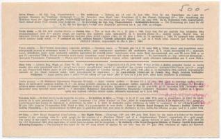 1944. "52. Magyar Királyi Osztálysorsjáték" harmadik osztály egy nyolcad sorsjegye, "...