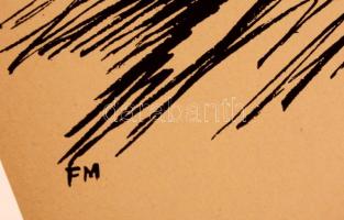 Frans Masereel (1889-1972): A halál szemlét tart a csatamezőn, papír, fametszet, jelzett a dúcon, 34...