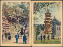 7 db MODERN használatlan kínai városképes lap 1955-ből / 7 modern unused Chinese town-view postcards...