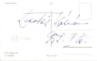 Latabár Kálmán színész saját kezű aláírásával, Képzőművészeti Alap Kiadóvállalat / with his own sign...