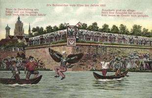 Der Schneider von Ulm im Jahre 1811 / The Tailor from Ulm, German pioneer aviator Albrecht Berblinge...