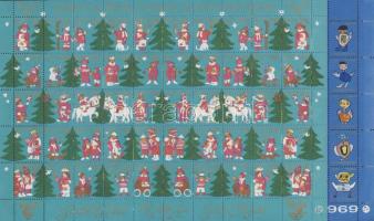 Dánia 1969+1980 1-1 teljes ív karácsonyi levélzáró 50-50db jótékonysági bélyeggel