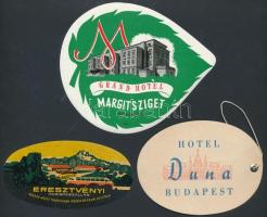 6 db különféle magyar bőröndcímke