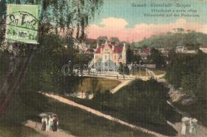 Brassó, Kronstadt, Brasov; Villa részlet a Postaréten / villa, Postwiese